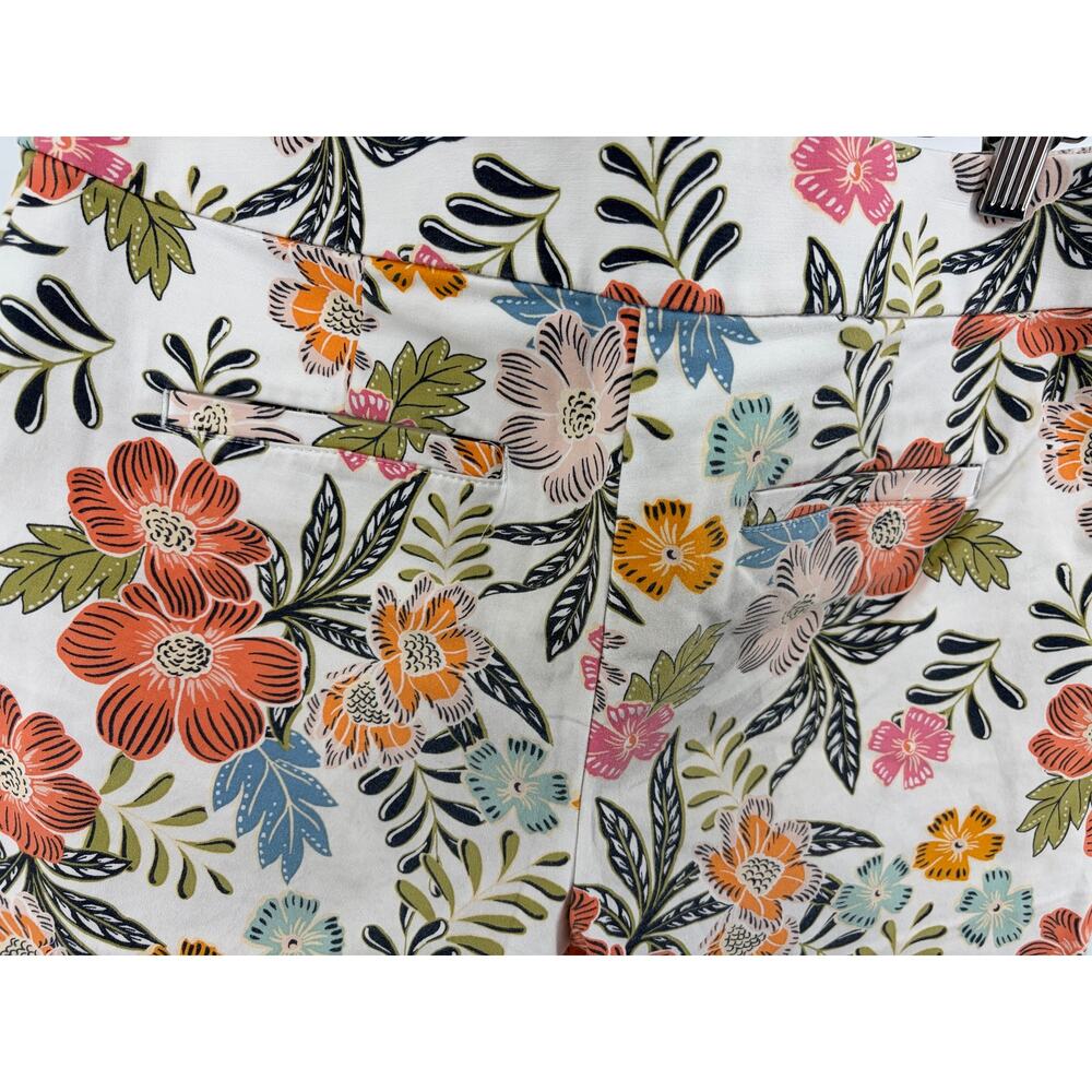 LOFT The Riviera Short Floral Linen Blend Shorts Women’s Size‎ 4 Summer - Picture 7 of 9
